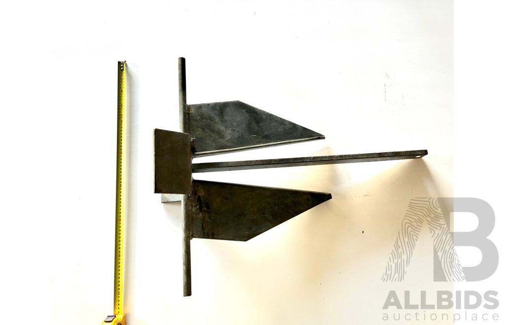 Assorted Boat Accessories, Including Life Buoy, Anchors and Feders - Lot of 5