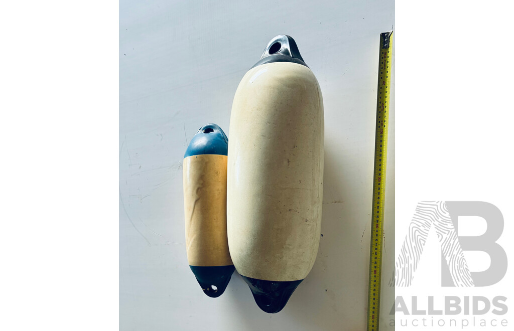 Assorted Boat Accessories, Including Life Buoy, Anchors and Feders - Lot of 5