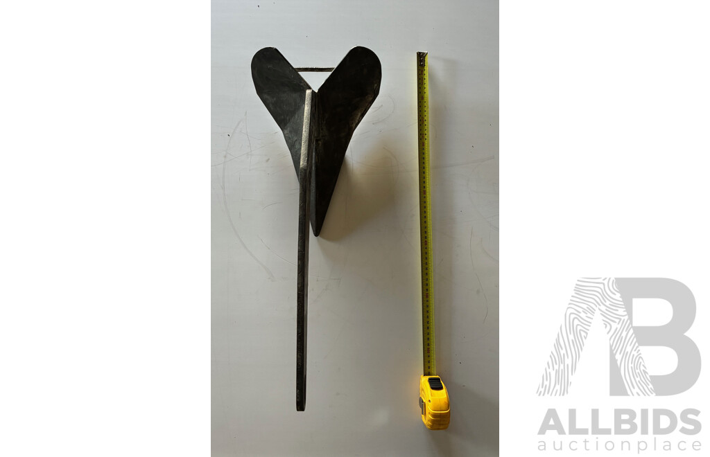 Assorted Boat Accessories, Including Life Buoy, Anchors and Feders - Lot of 5