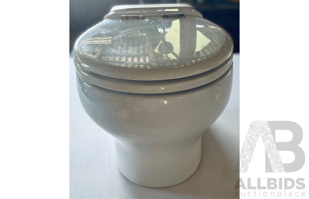 TECMA 2G Silent Electric Macerator Toilet for Marine or RV/Camping with Blackwater Tank