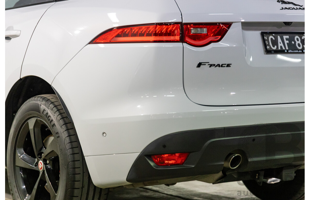 03/2020 Jaguar F-Pace 25d Chequered Flag (AWD 177kW) X761 MY20 4d Wagon Yulong White Metallic Turbo Diesel 2.0L