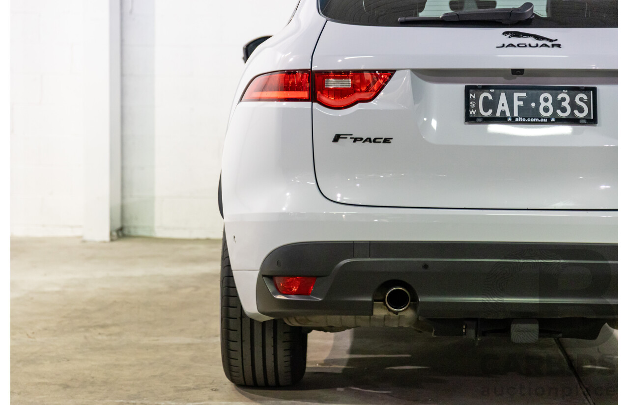 03/2020 Jaguar F-Pace 25d Chequered Flag (AWD 177kW) X761 MY20 4d Wagon Yulong White Metallic Turbo Diesel 2.0L