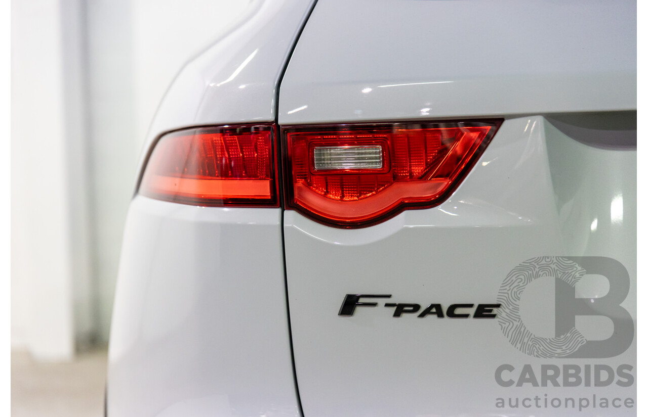 03/2020 Jaguar F-Pace 25d Chequered Flag (AWD 177kW) X761 MY20 4d Wagon Yulong White Metallic Turbo Diesel 2.0L