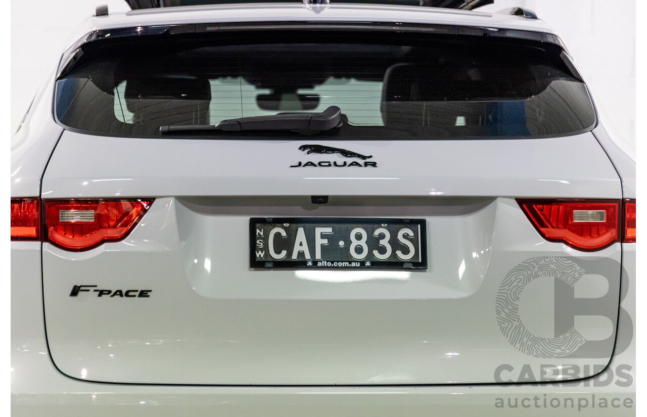 03/2020 Jaguar F-Pace 25d Chequered Flag (AWD 177kW) X761 MY20 4d Wagon Yulong White Metallic Turbo Diesel 2.0L