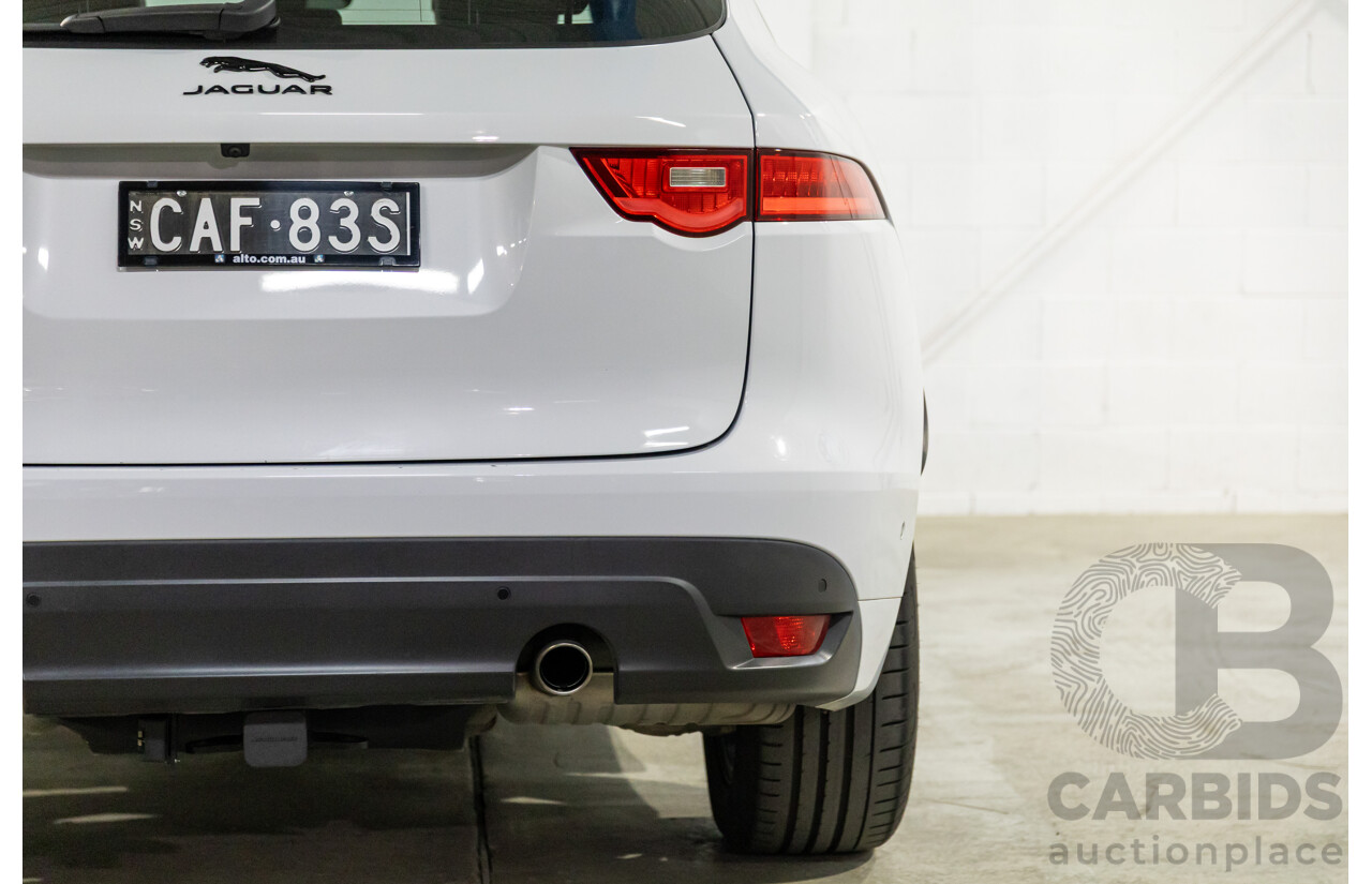 03/2020 Jaguar F-Pace 25d Chequered Flag (AWD 177kW) X761 MY20 4d Wagon Yulong White Metallic Turbo Diesel 2.0L
