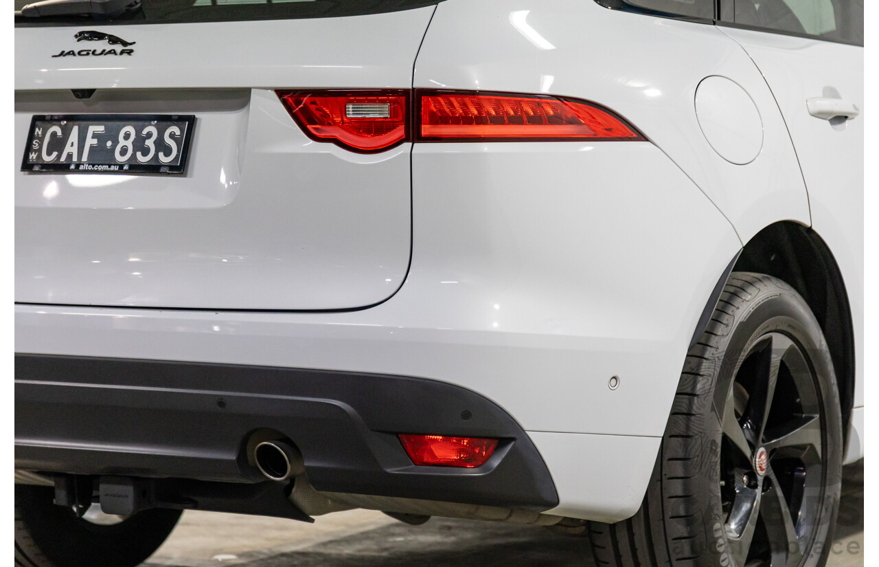 03/2020 Jaguar F-Pace 25d Chequered Flag (AWD 177kW) X761 MY20 4d Wagon Yulong White Metallic Turbo Diesel 2.0L