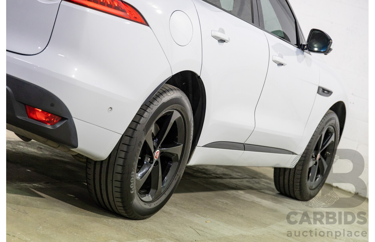 03/2020 Jaguar F-Pace 25d Chequered Flag (AWD 177kW) X761 MY20 4d Wagon Yulong White Metallic Turbo Diesel 2.0L