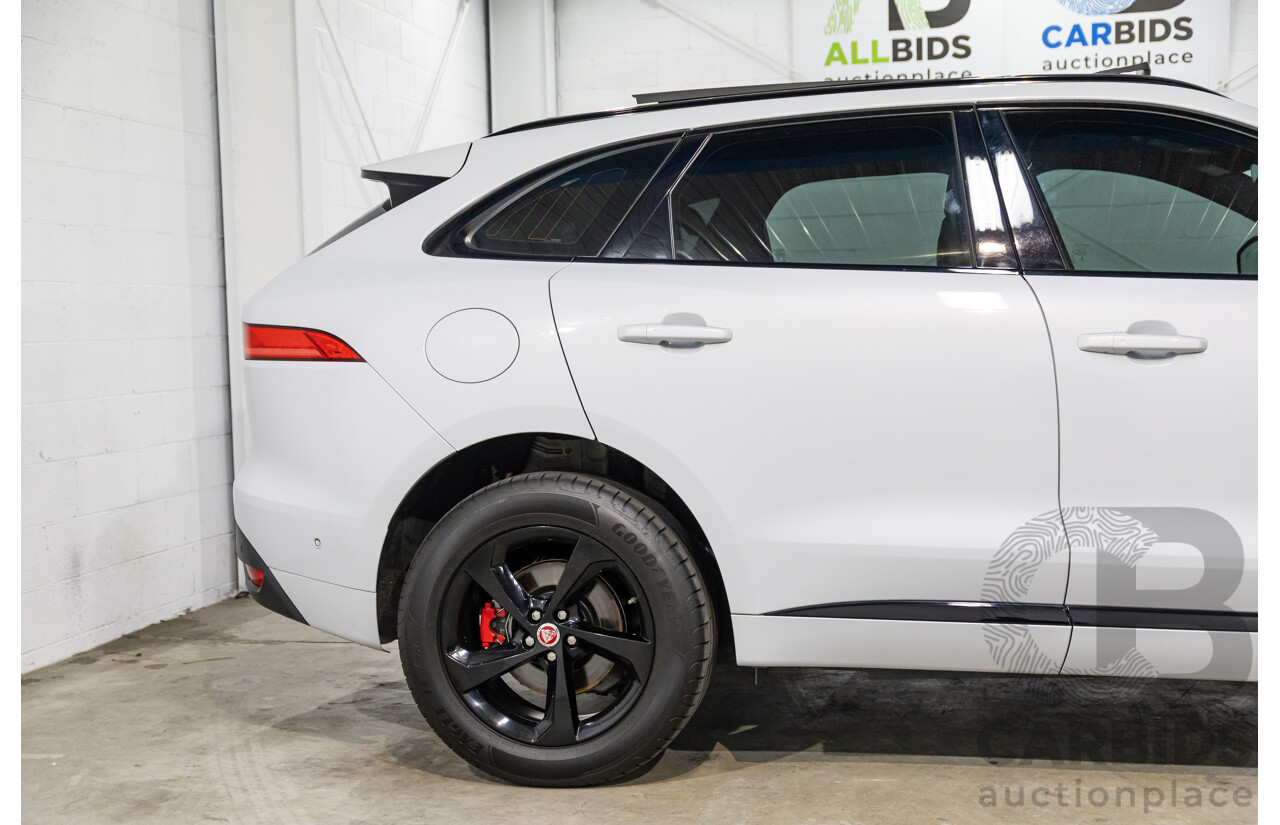 03/2020 Jaguar F-Pace 25d Chequered Flag (AWD 177kW) X761 MY20 4d Wagon Yulong White Metallic Turbo Diesel 2.0L