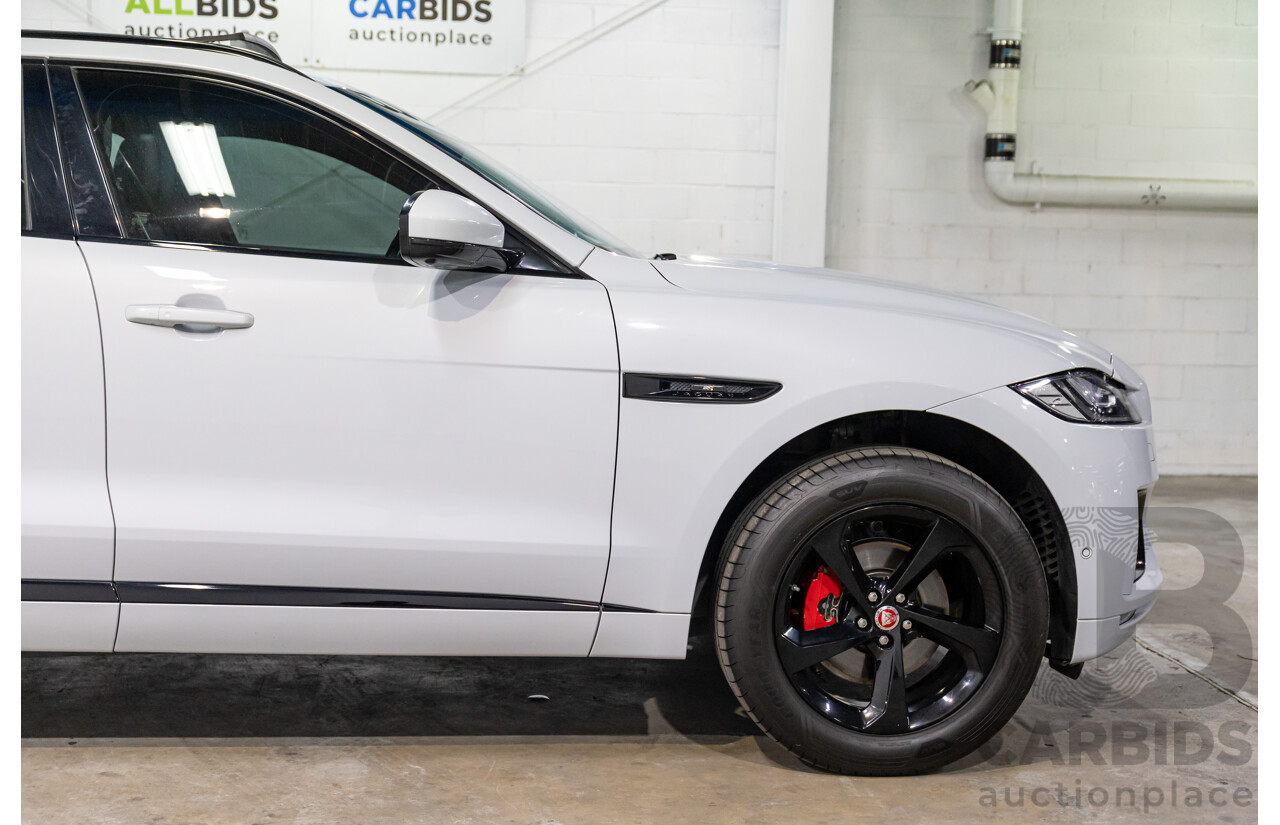 03/2020 Jaguar F-Pace 25d Chequered Flag (AWD 177kW) X761 MY20 4d Wagon Yulong White Metallic Turbo Diesel 2.0L