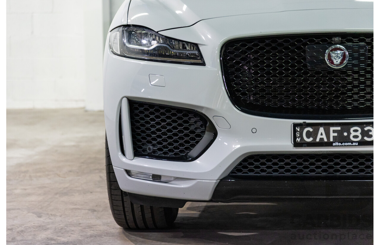 03/2020 Jaguar F-Pace 25d Chequered Flag (AWD 177kW) X761 MY20 4d Wagon Yulong White Metallic Turbo Diesel 2.0L
