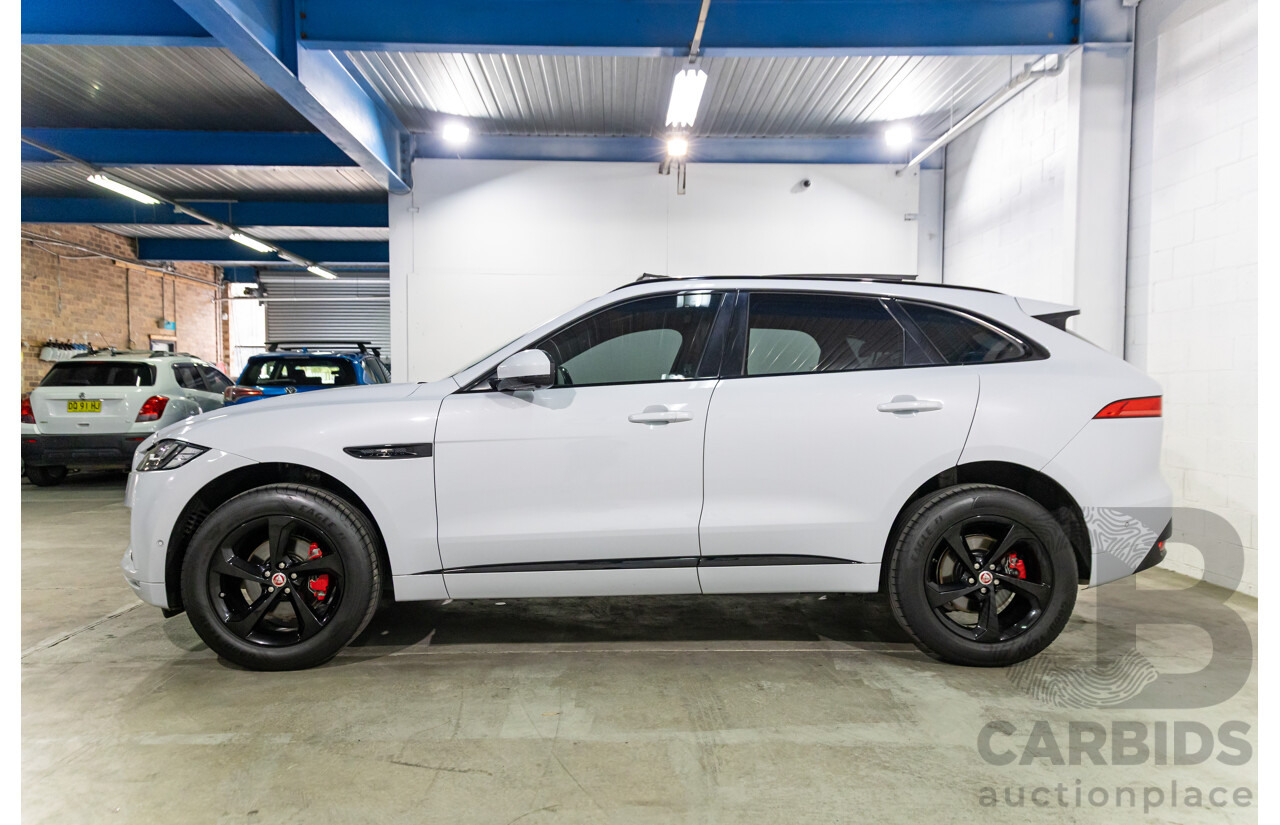 03/2020 Jaguar F-Pace 25d Chequered Flag (AWD 177kW) X761 MY20 4d Wagon Yulong White Metallic Turbo Diesel 2.0L