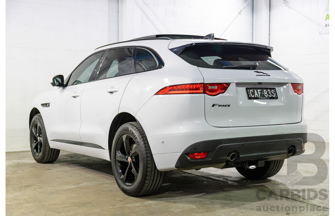 03/2020 Jaguar F-Pace 25d Chequered Flag (AWD 177kW) X761 MY20 4d Wagon Yulong White Metallic Turbo Diesel 2.0L