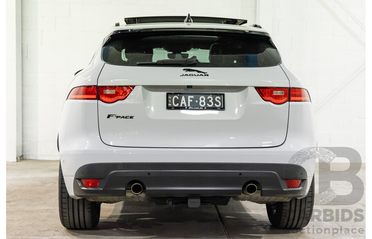 03/2020 Jaguar F-Pace 25d Chequered Flag (AWD 177kW) X761 MY20 4d Wagon Yulong White Metallic Turbo Diesel 2.0L