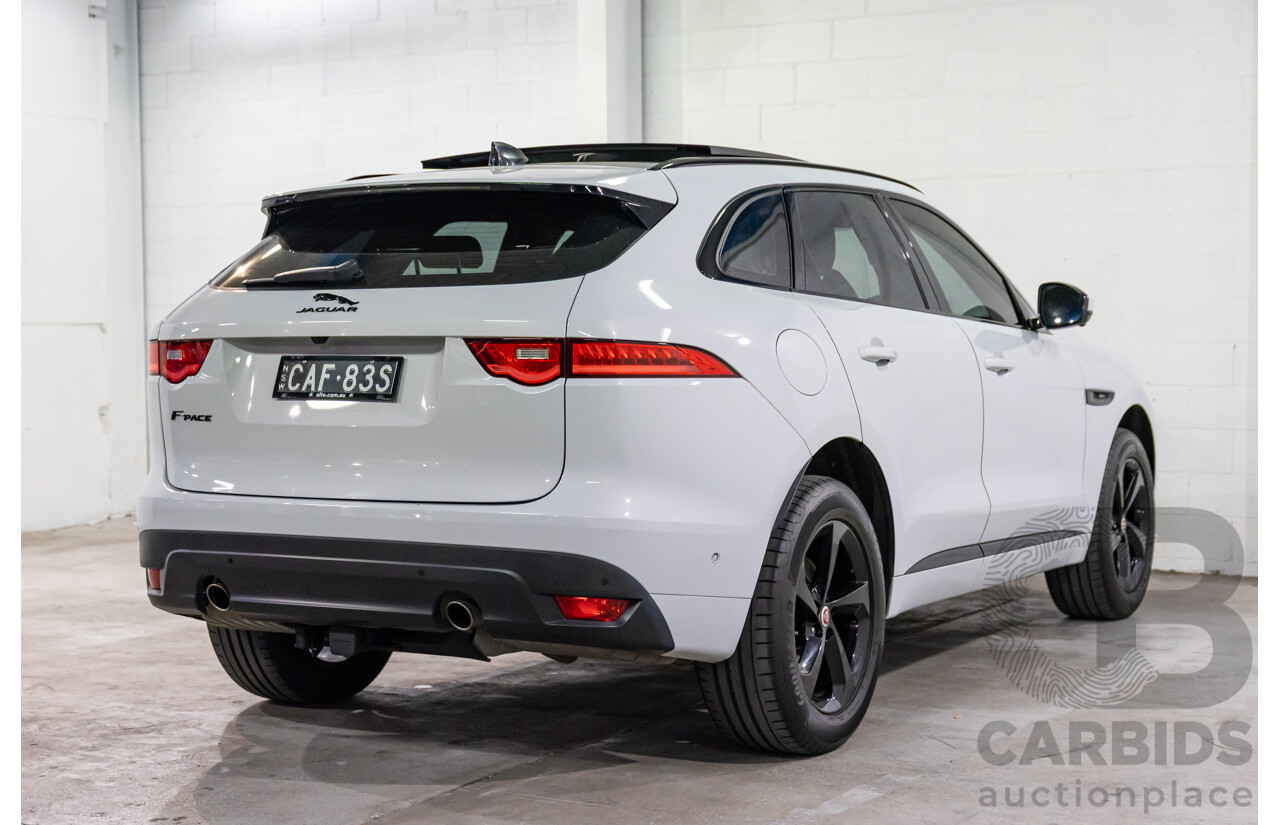 03/2020 Jaguar F-Pace 25d Chequered Flag (AWD 177kW) X761 MY20 4d Wagon Yulong White Metallic Turbo Diesel 2.0L