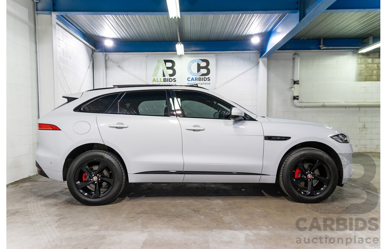 03/2020 Jaguar F-Pace 25d Chequered Flag (AWD 177kW) X761 MY20 4d Wagon Yulong White Metallic Turbo Diesel 2.0L