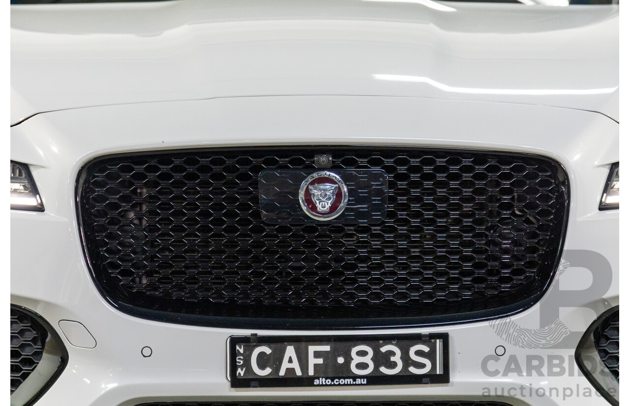 03/2020 Jaguar F-Pace 25d Chequered Flag (AWD 177kW) X761 MY20 4d Wagon Yulong White Metallic Turbo Diesel 2.0L