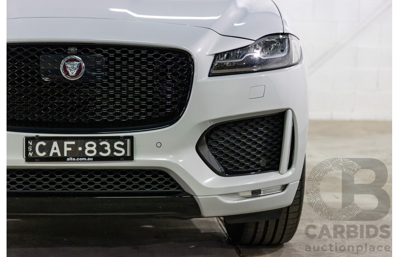 03/2020 Jaguar F-Pace 25d Chequered Flag (AWD 177kW) X761 MY20 4d Wagon Yulong White Metallic Turbo Diesel 2.0L