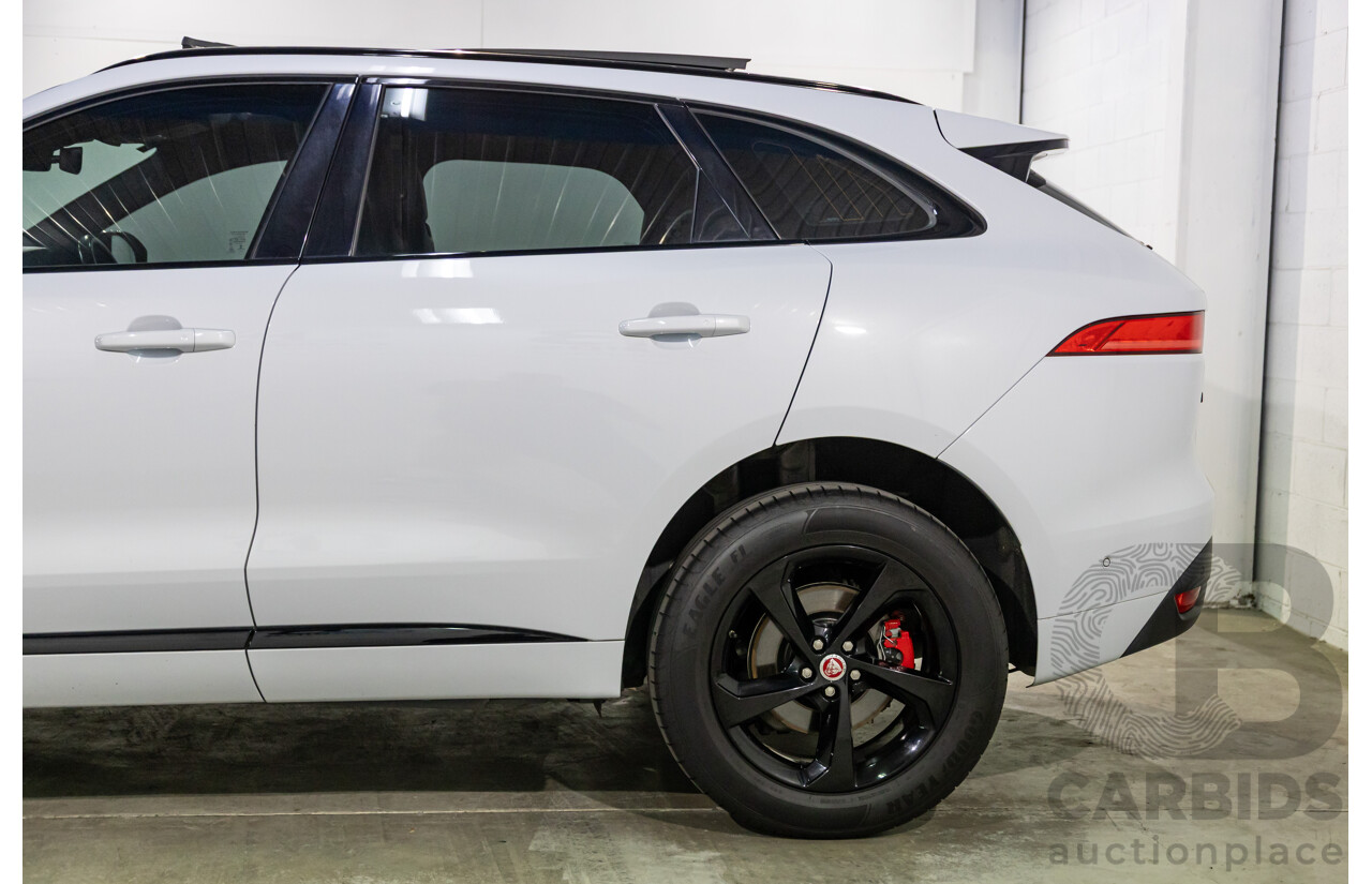 03/2020 Jaguar F-Pace 25d Chequered Flag (AWD 177kW) X761 MY20 4d Wagon Yulong White Metallic Turbo Diesel 2.0L