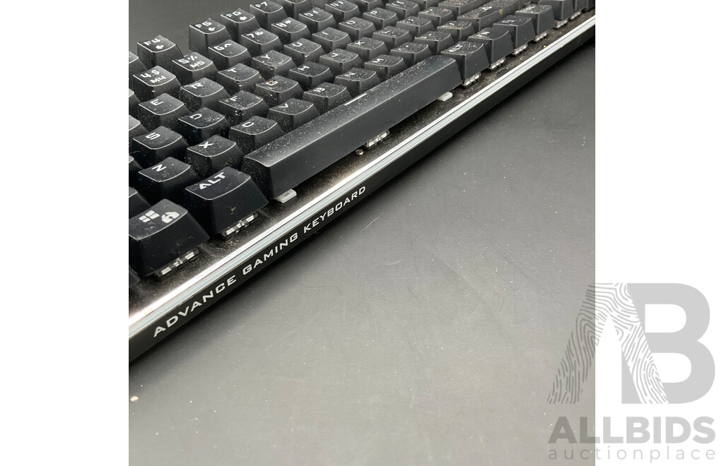 RAZER DeathAdder Gaming Mouse and ZIDLI Keyboard - Lot of 2