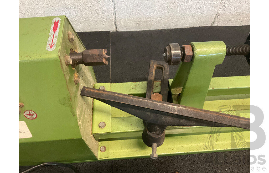 Industrial Grade Lathe (MC-1000) with Vintage Wood Carving Chisel Tools - Marphles and Others