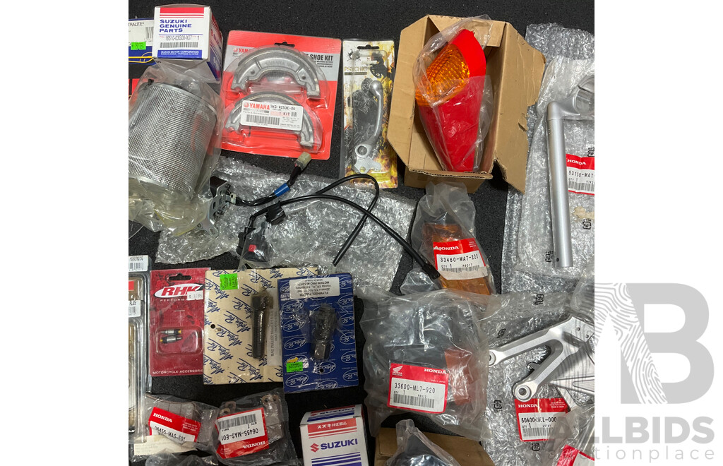Assorted Motorbikes Spare Parts  and Stickers for Honda, Yamaha and Aftermaket Brands
