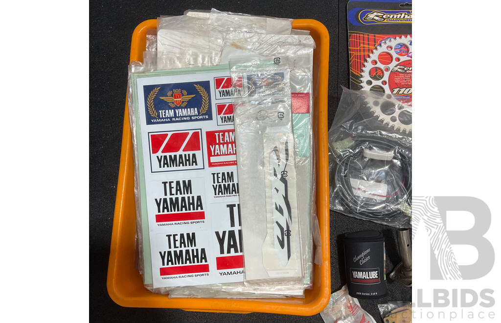 Assorted Motorbikes Spare Parts  and Stickers for Honda, Yamaha and Aftermaket Brands