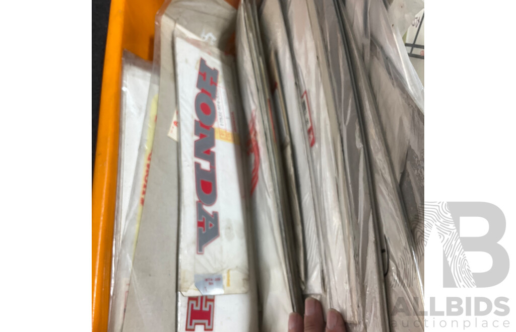 Assorted Motorbikes Spare Parts  and Stickers for Honda, Yamaha and Aftermaket Brands