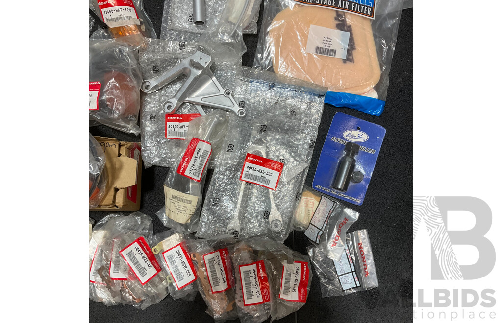 Assorted Motorbikes Spare Parts  and Stickers for Honda, Yamaha and Aftermaket Brands