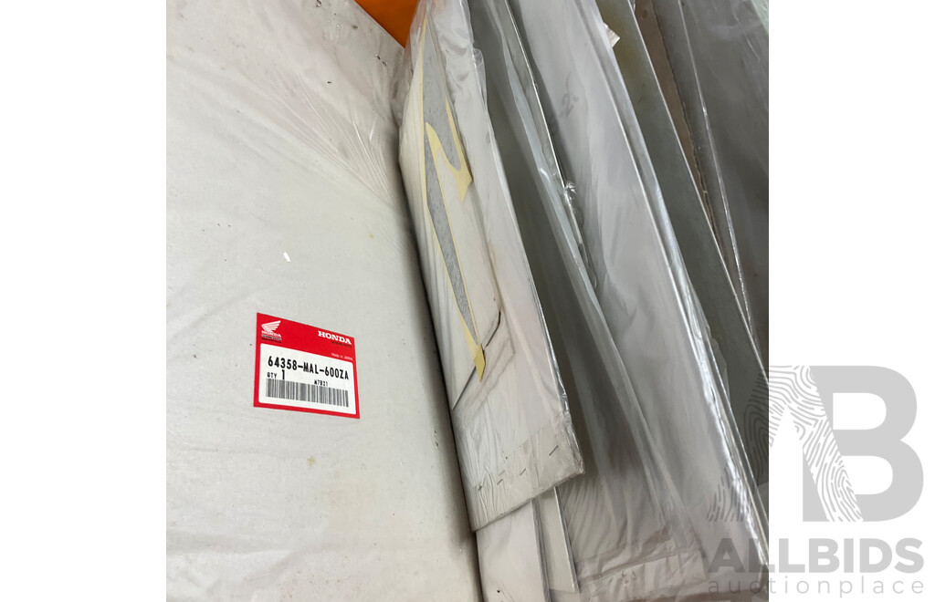 Assorted Motorbikes Spare Parts  and Stickers for Honda, Yamaha and Aftermaket Brands