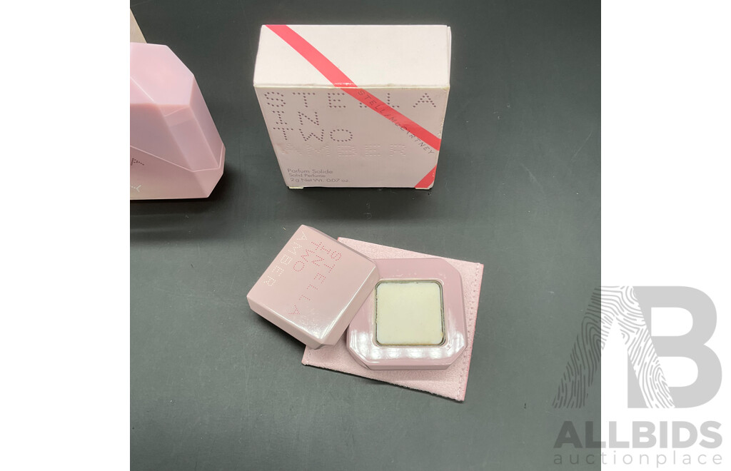 STELLA McCARTNEY 'In Two Peony'' 50ml Eau De Toilette and ''In Two Amber'' 2g Parfum Solide - Lot of 2