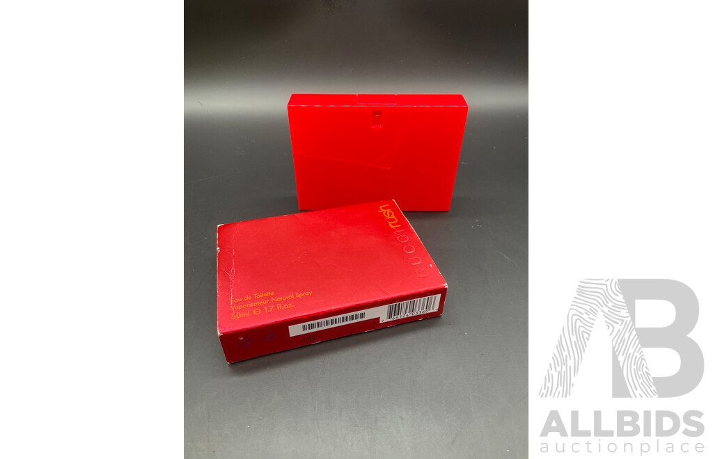 DKNY ''Red Delicious'' 100ml Eau De Parfum Spray, NINA RICCI ''L'Air Du Temps'' 30ml Eau De Toilette and GUCCI ''Rush'' 50ml Eau De Toilette - Lot of 3