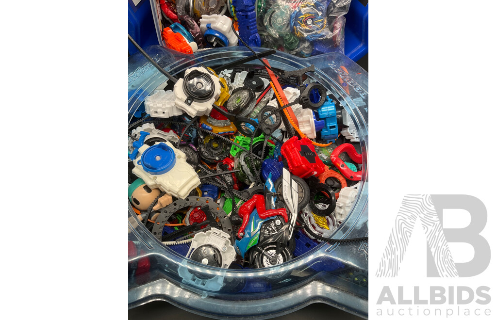 Huge Beyblade Bundle, Including Many BeyBlades and Two Battle Stadiums