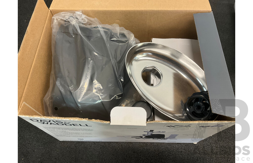 DAVIS&WADDELL Meat Mincer, AMBIANO Stand Mixer, KOGAN Dehumidifier, the Healthy Dessert Maker and Reusable Ice Cream Containers - Lot of 5