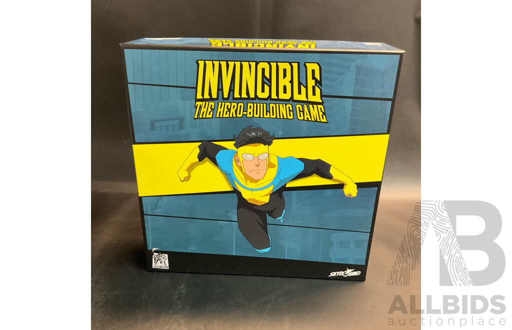 Assorted Board Games Include Invincible: the Hero-Building Game, Bot Factory, Star Tycoon, and More - Lot of 6