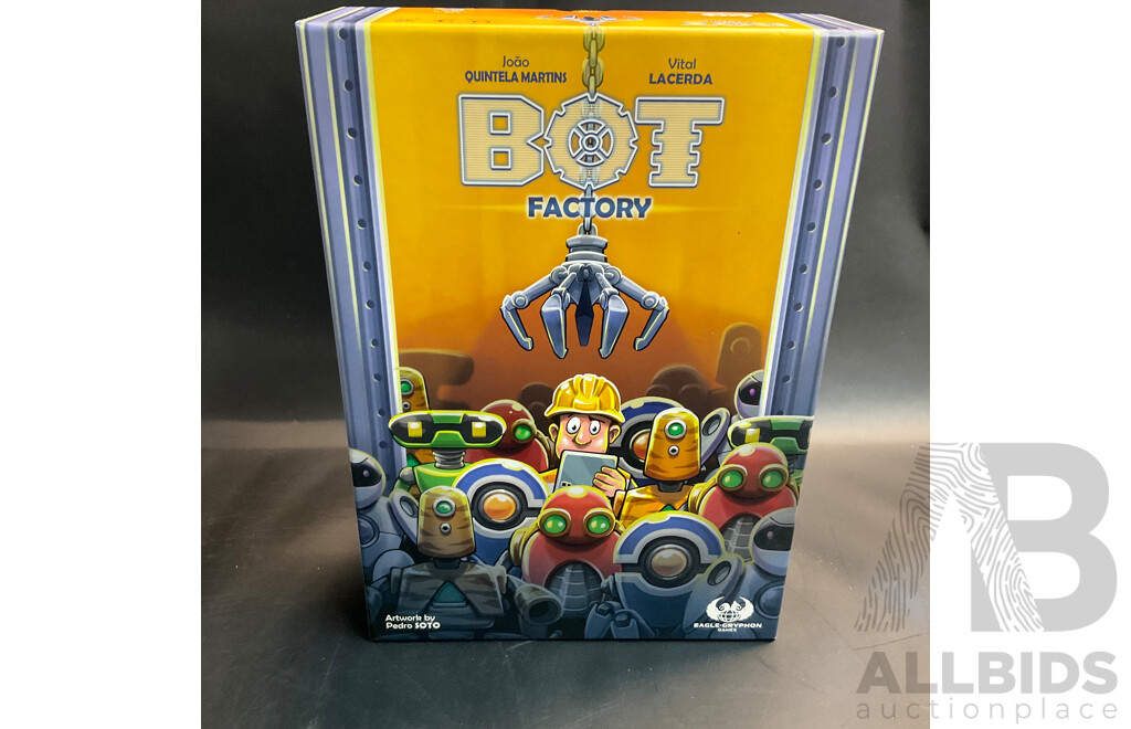 Assorted Board Games Include Invincible: the Hero-Building Game, Bot Factory, Star Tycoon, and More - Lot of 6