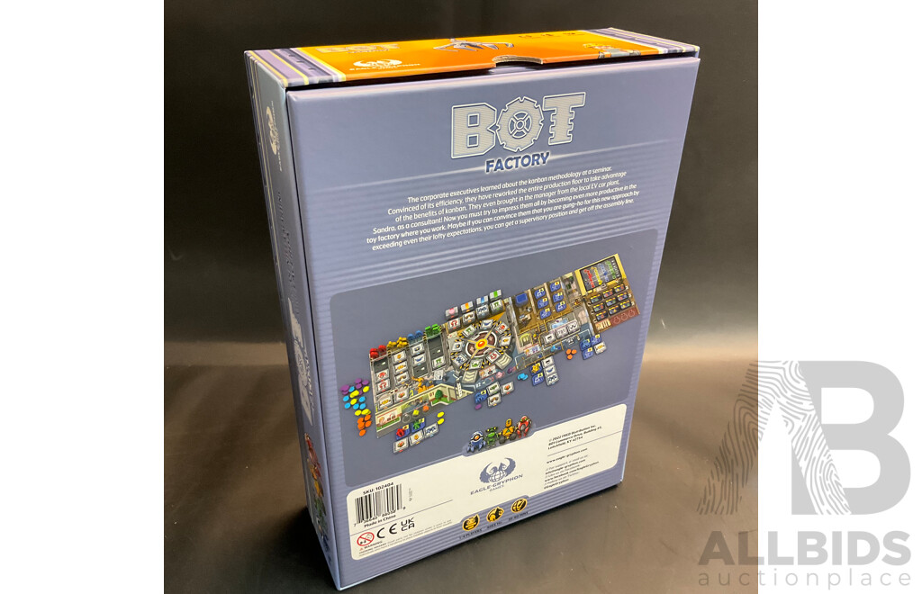 Assorted Board Games Include Invincible: the Hero-Building Game, Bot Factory, Star Tycoon, and More - Lot of 6