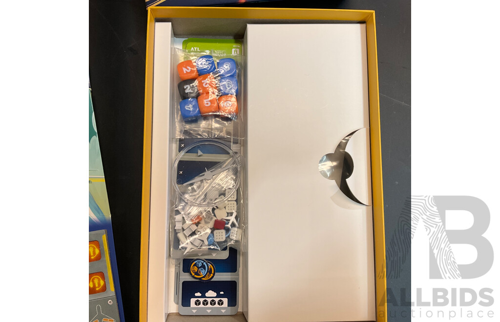 Assorted Board Games Include Invincible: the Hero-Building Game, Bot Factory, Star Tycoon, and More - Lot of 6