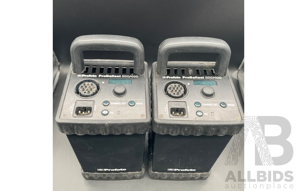 Pair of Profoto Continuous Lights ProBallast 200/400