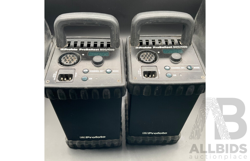 Pair of Profoto Continuous Lights ProBallast 200/400