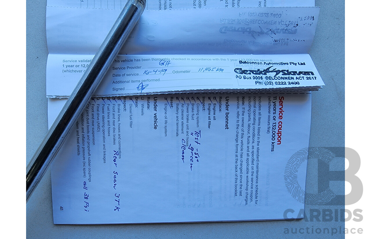 3/2018 Holden Commodore RS ZB-Series MY18 5D Liftback White Turbo 2.0L