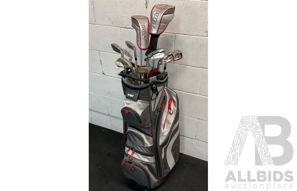PGF Futura Clubs with Bag and Assorted Chippers