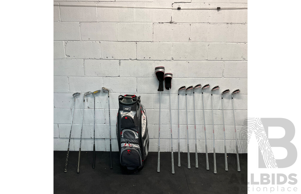 PGF Futura Clubs with Bag and Assorted Chippers