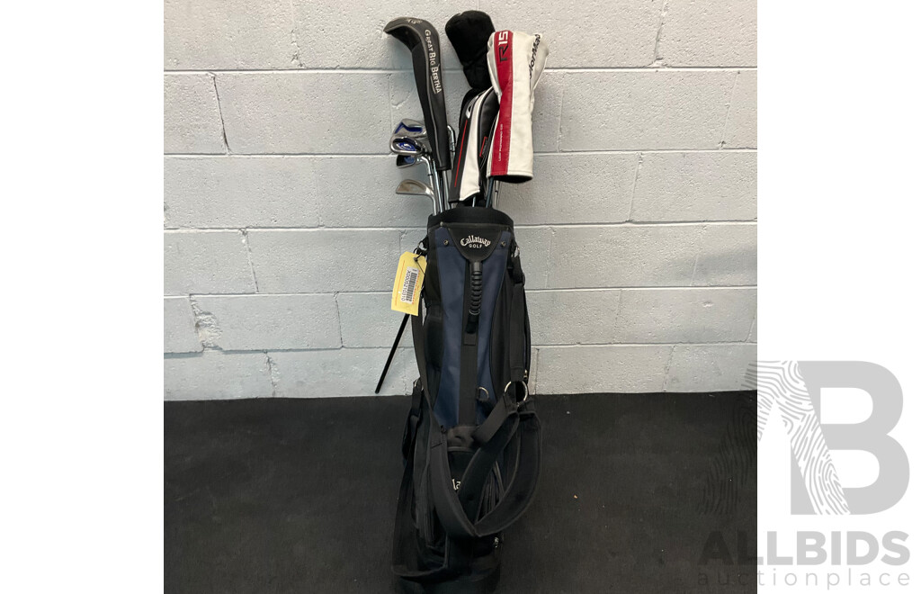 15 Clubs with Carry Bag Included. Callaway, TaylorMade R15, Great Big Bertha, and More