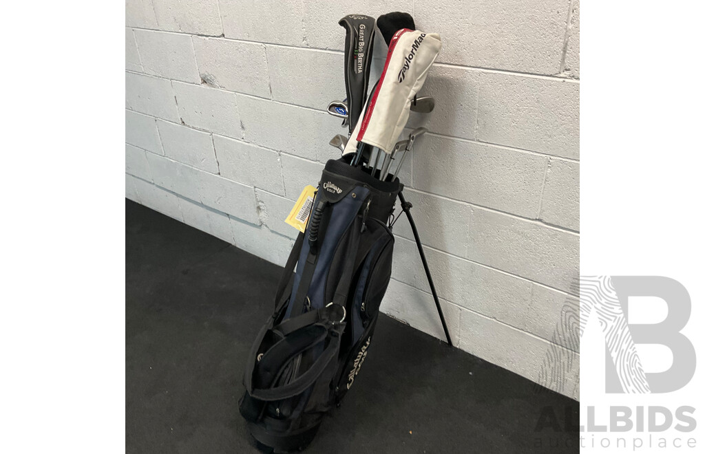 15 Clubs with Carry Bag Included. Callaway, TaylorMade R15, Great Big Bertha, and More