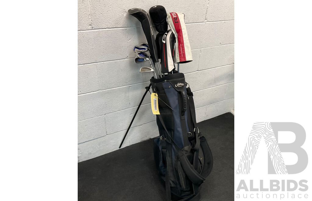 15 Clubs with Carry Bag Included. Callaway, TaylorMade R15, Great Big Bertha, and More