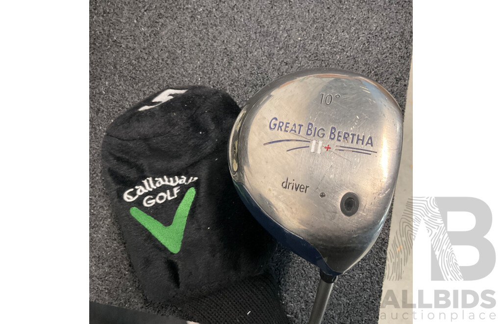 15 Clubs with Carry Bag Included. Callaway, TaylorMade R15, Great Big Bertha, and More