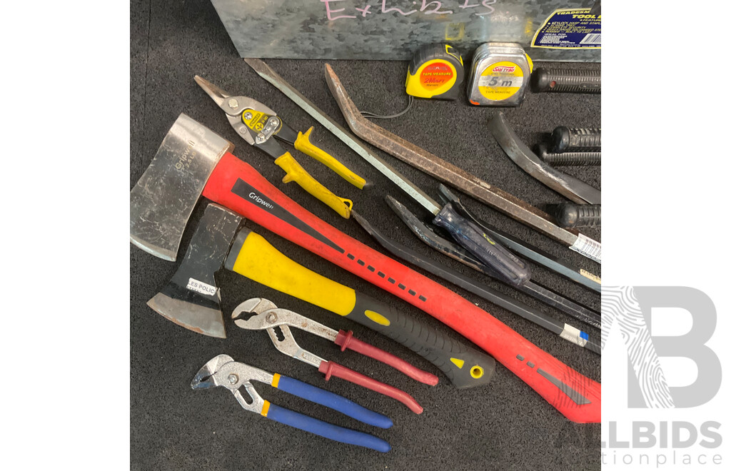 Huge Bundle of Hand Tools and Tool Box