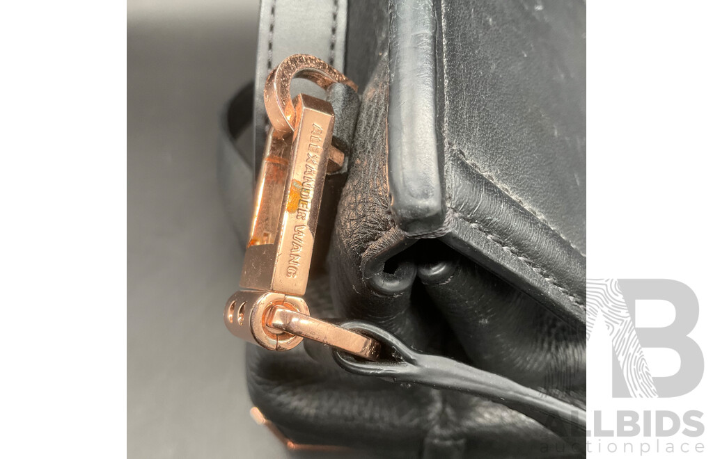 Marion Prisma Leather Cossbody Black Bag Branded ALEXANDER WANG