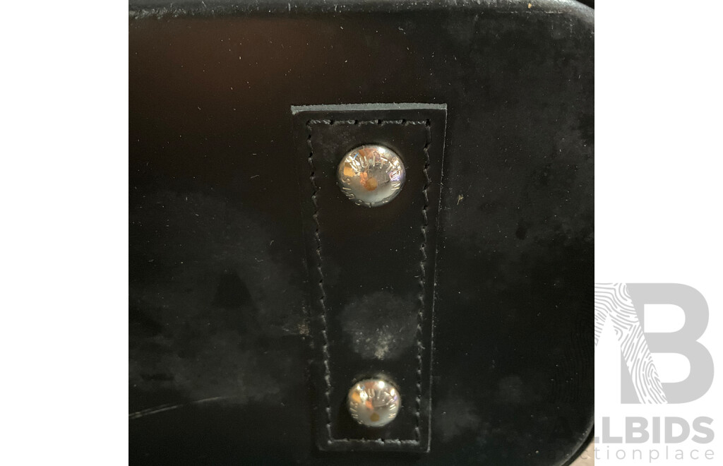 Alma BB Bag in Blue Epi Denim Leather and Bag Scarf Branded LOUIS VUITTON