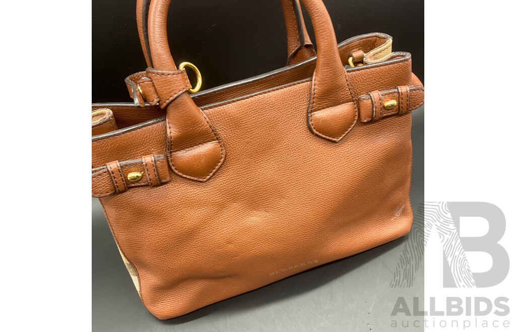 Small Banner Tote Bag Branded BURBERRY